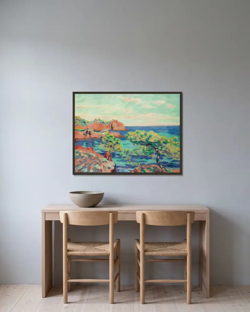 Le Trayas von Armand Guillaumin gerahmt an einer Wand