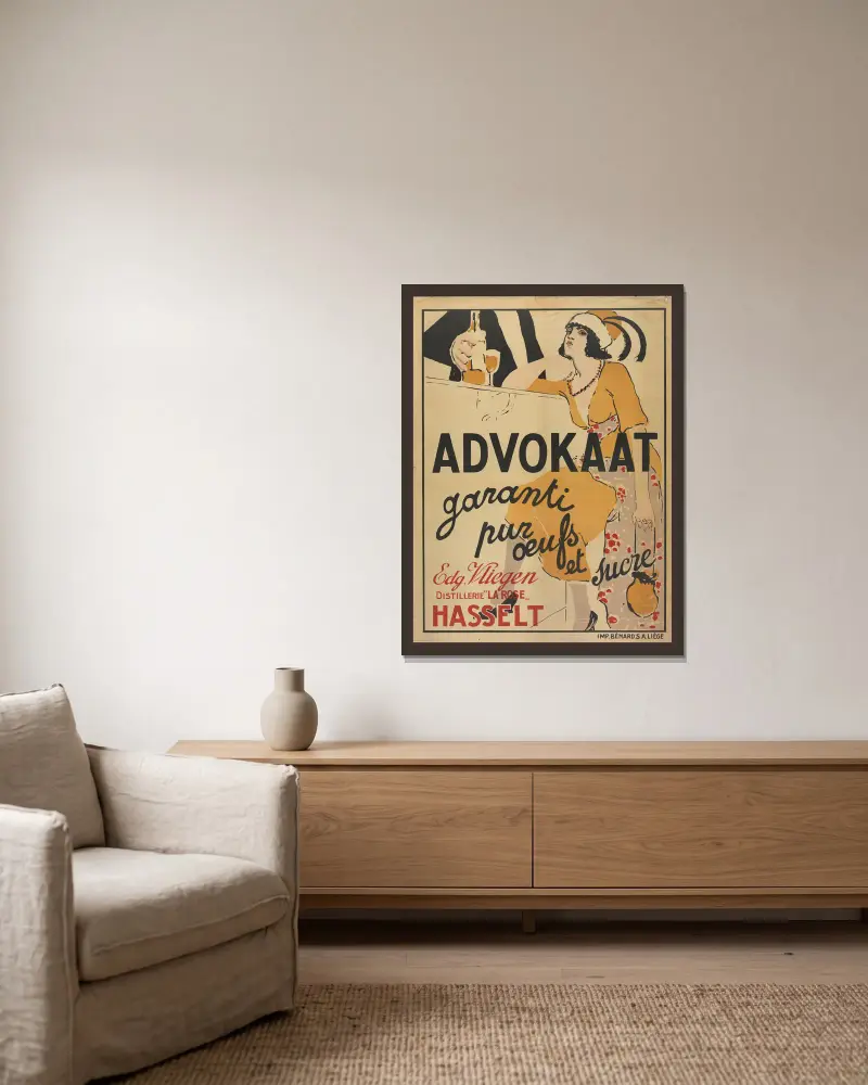 Adwokat, Armand Rassenfosse w ramie na ścianie