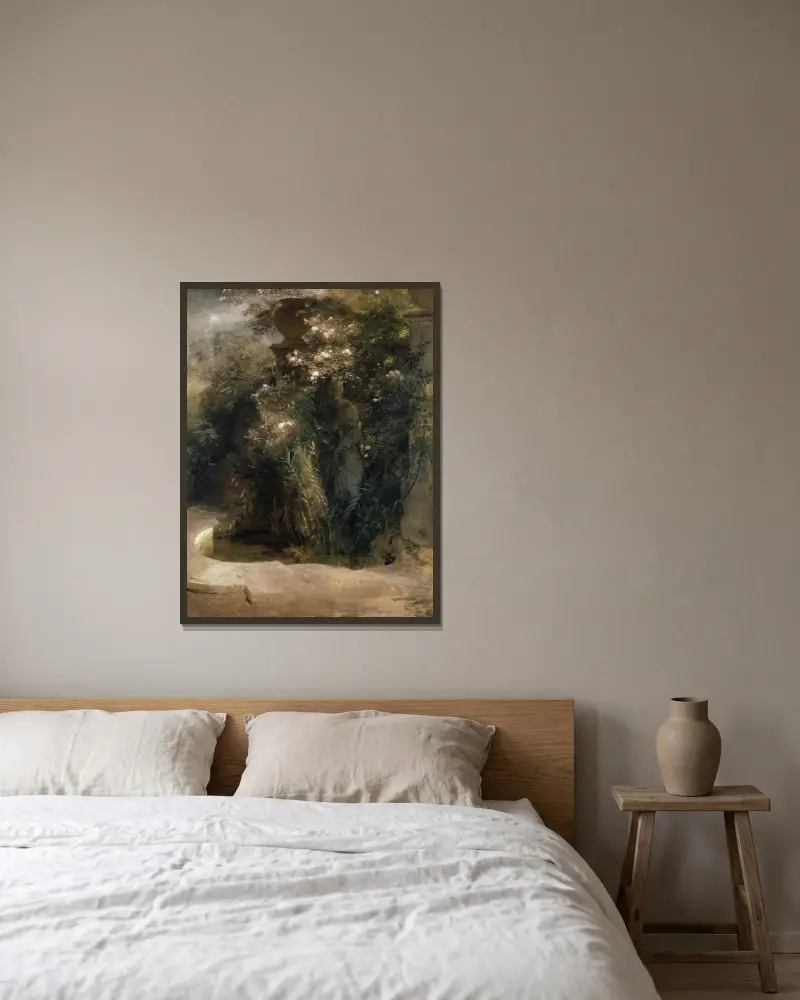 Wenus opuszczona, Arnold Böcklin w ramie na ścianie