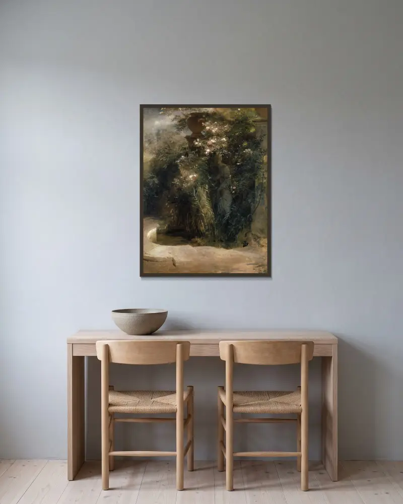 Wenus opuszczona, Arnold Böcklin w ramie na ścianie