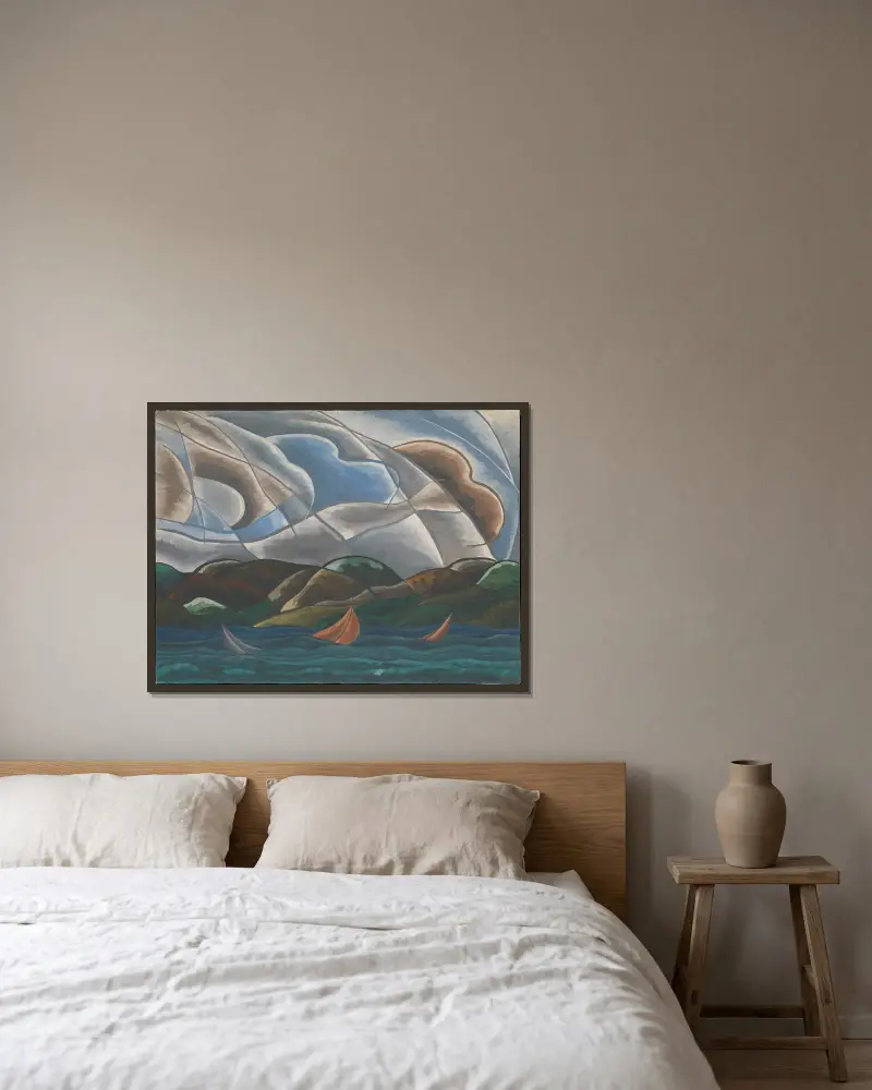 Chmury i woda, Arthur Dove w ramie na ścianie