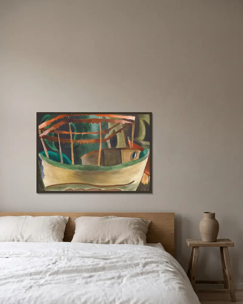 Łódź rybacka, Arthur Dove w ramie na ścianie