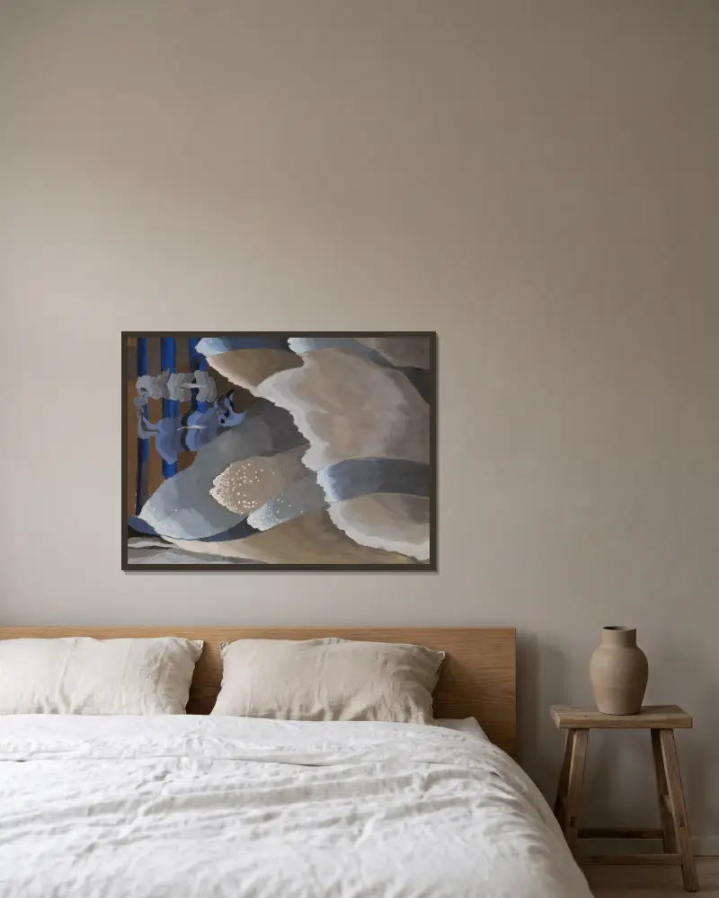 Reaching Waves, Arthur Dove v rámu na stěně