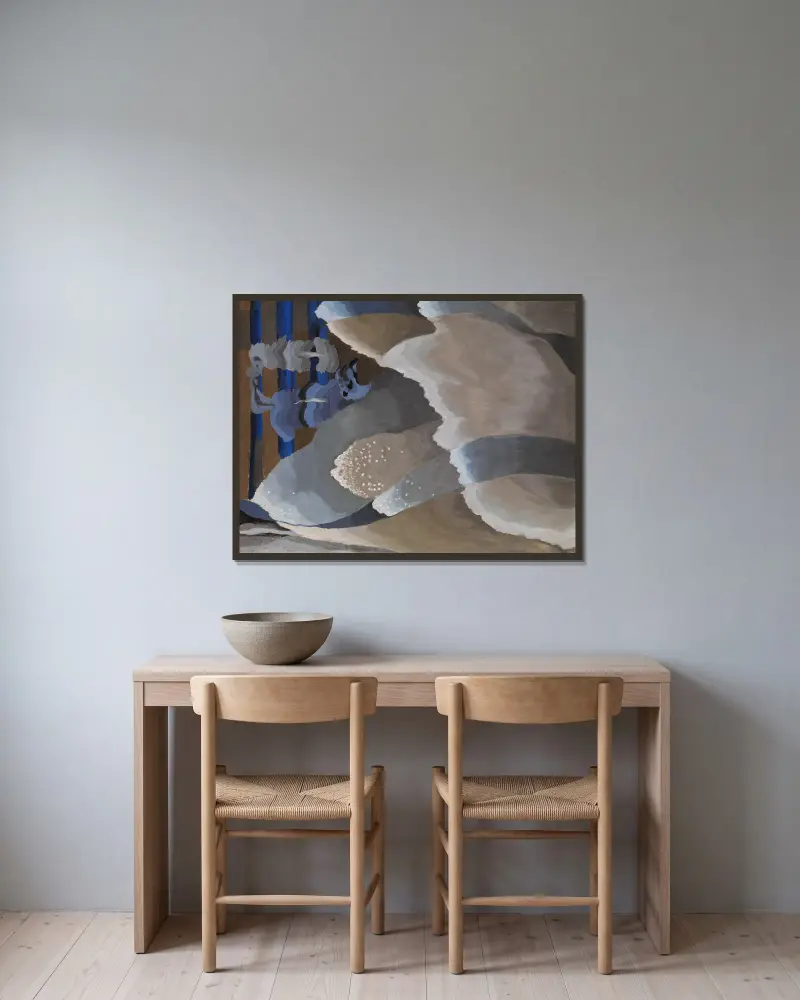 Reaching Waves, Arthur Dove v rámu na stěně