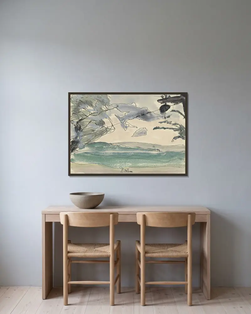 Jezioro Seneca, Arthur Dove w ramie na ścianie