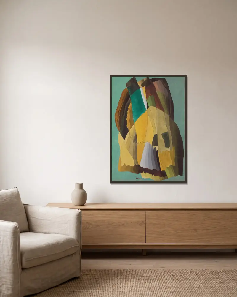 Pobřežní cesta, Arthur Dove v rámu na stěně