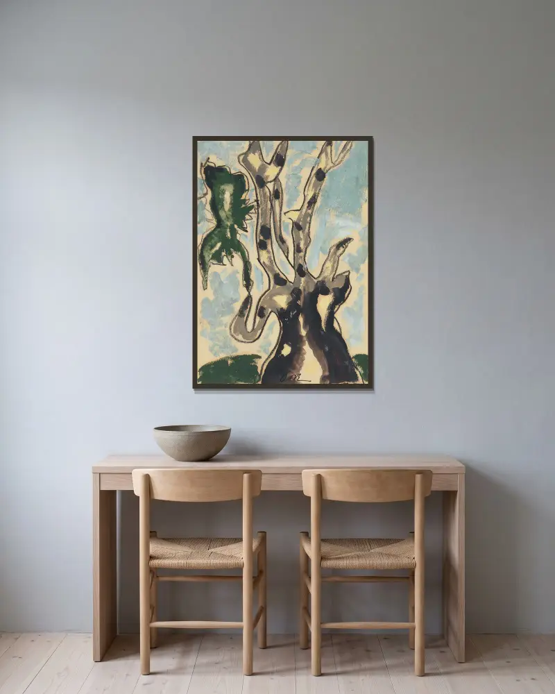 Platan, Arthur Dove v rámu na stěně