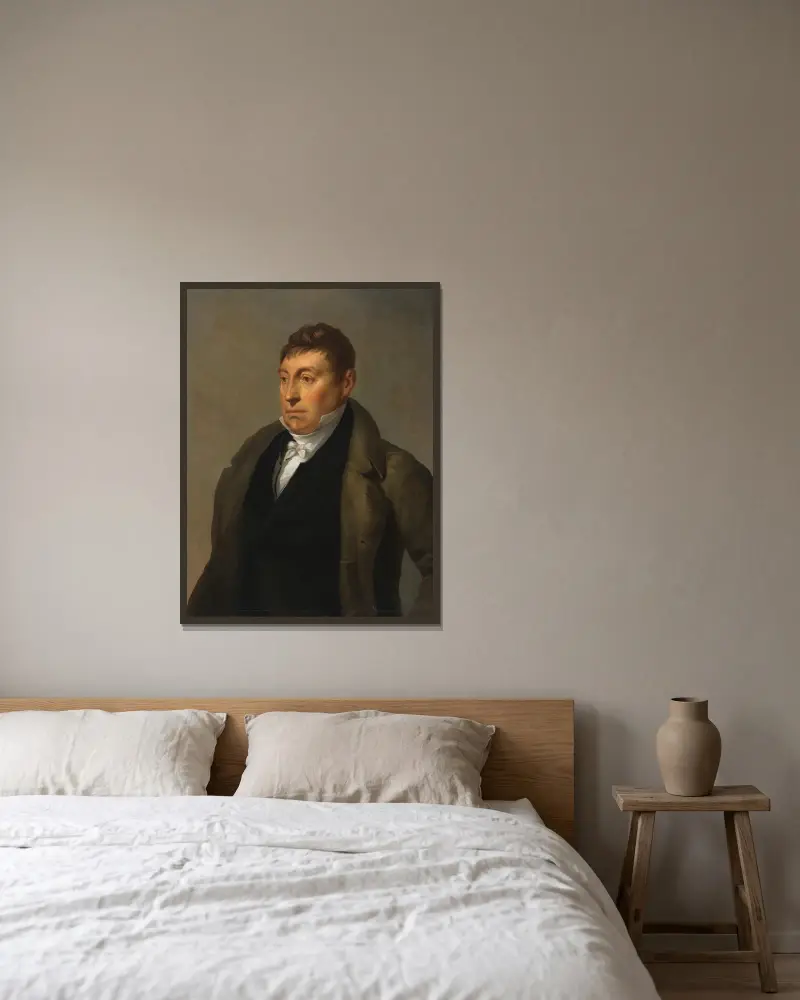 Marquis de Lafayette av Ary Scheffer inramad på en vägg