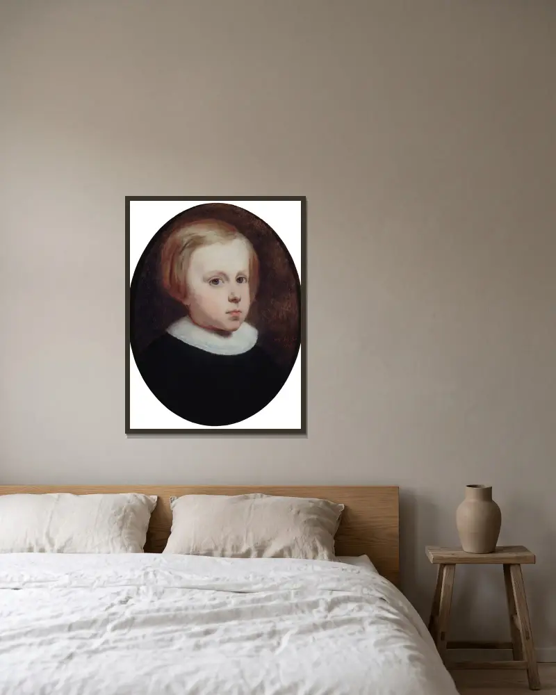 Portret dziecka, Ary Scheffer w ramie na ścianie