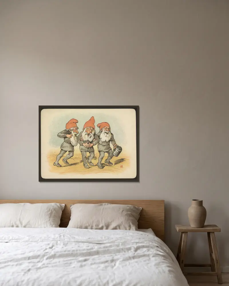 Elfy, Oluf August Hermansen w ramie na ścianie