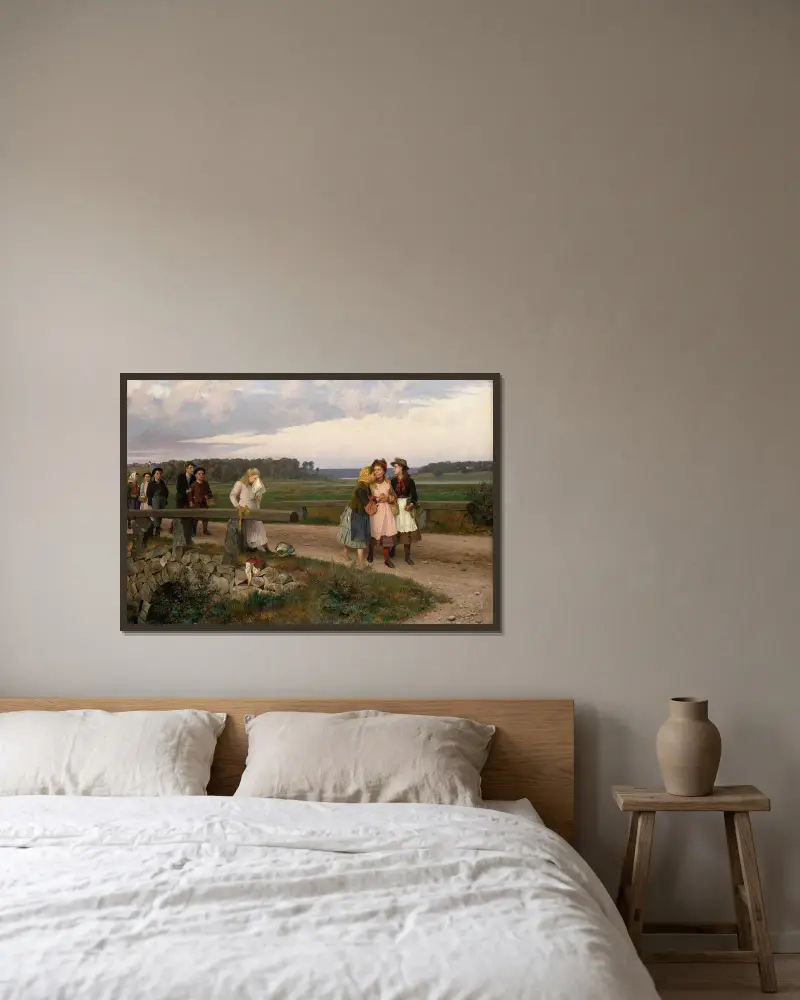 Udavač, August Malmström v rámu na stěně