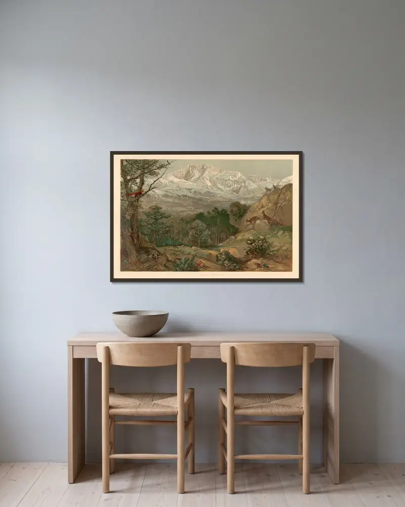 Himalaje, August Specht w ramie na ścianie