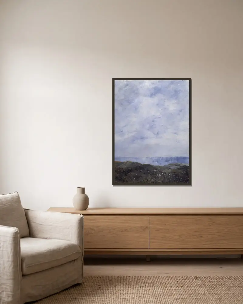 Coastal Landscape von August Strindberg gerahmt an einer Wand