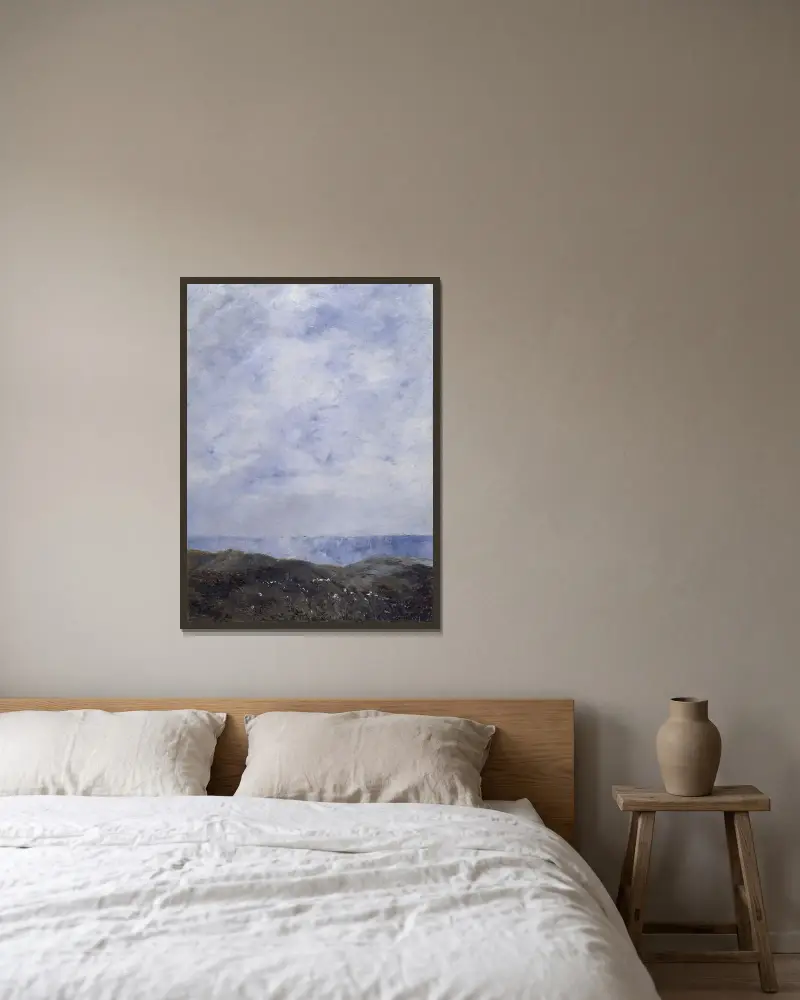Coastal Landscape von August Strindberg gerahmt an einer Wand