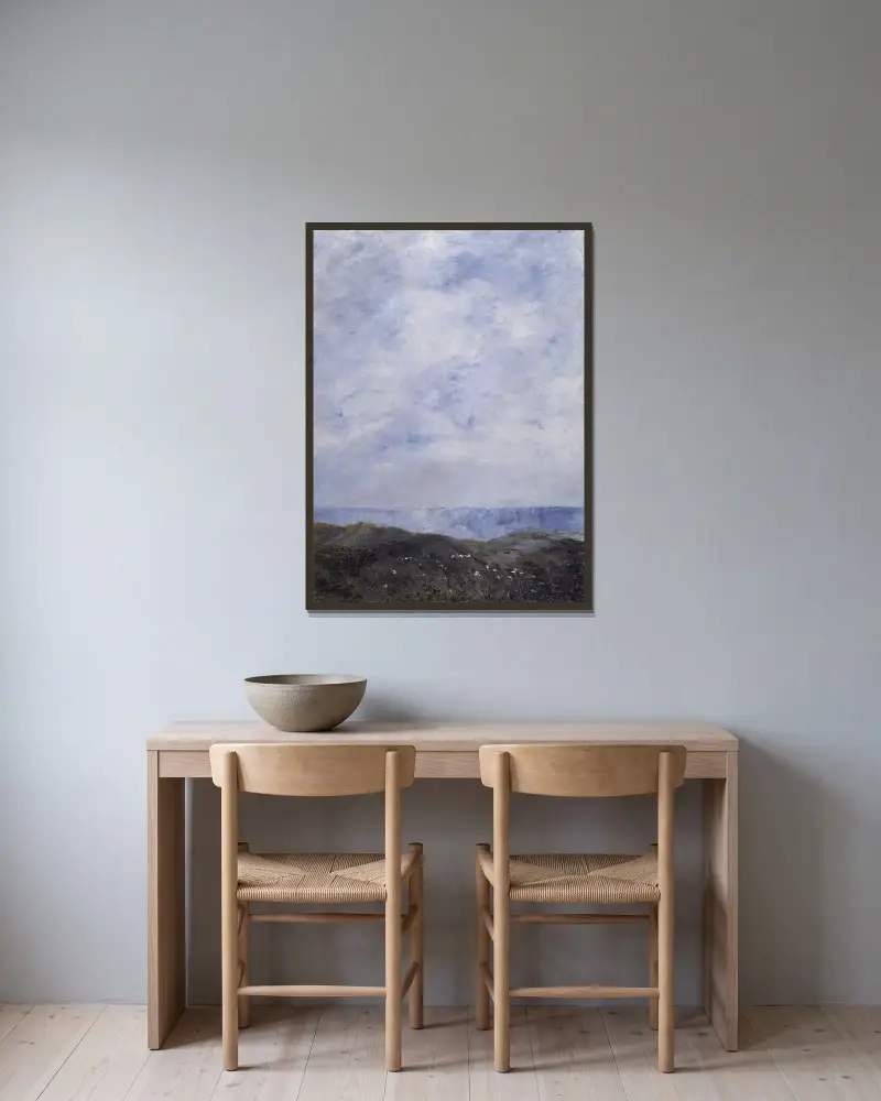 Coastal Landscape von August Strindberg gerahmt an einer Wand