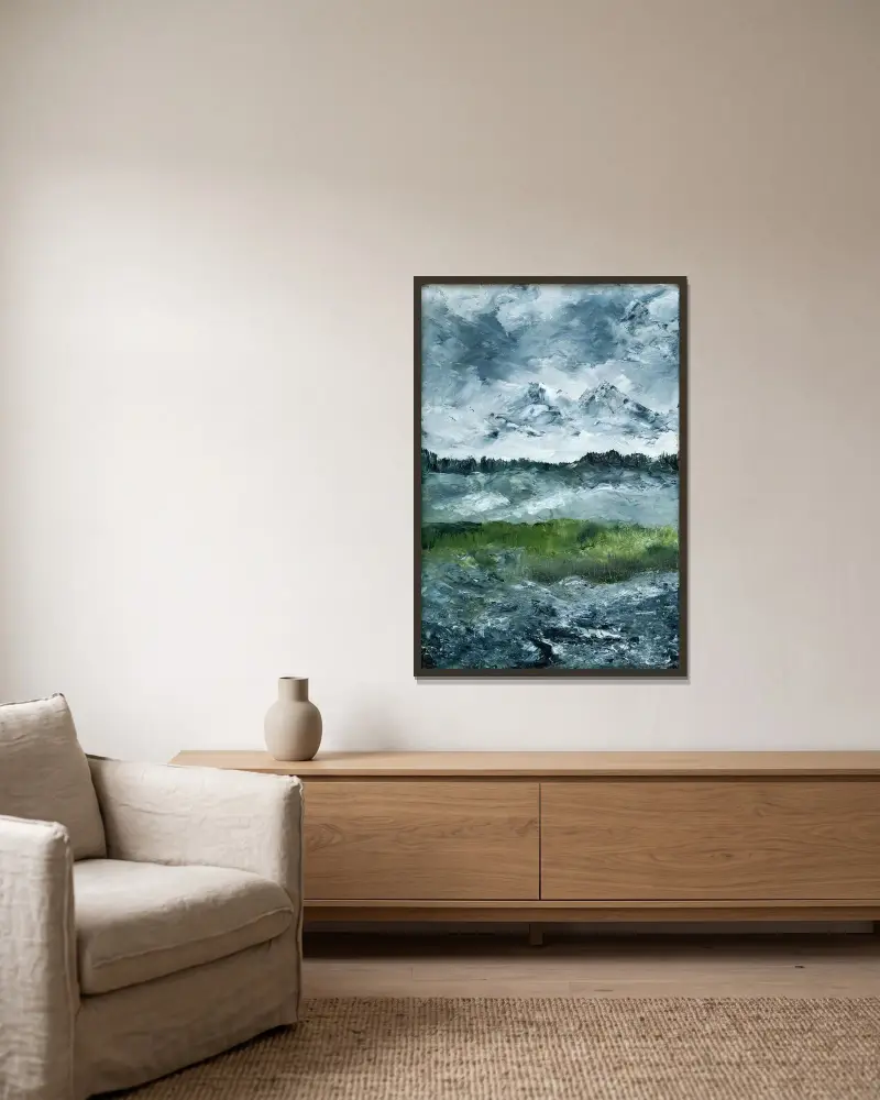 Landscape Study, August Strindberg w ramie na ścianie