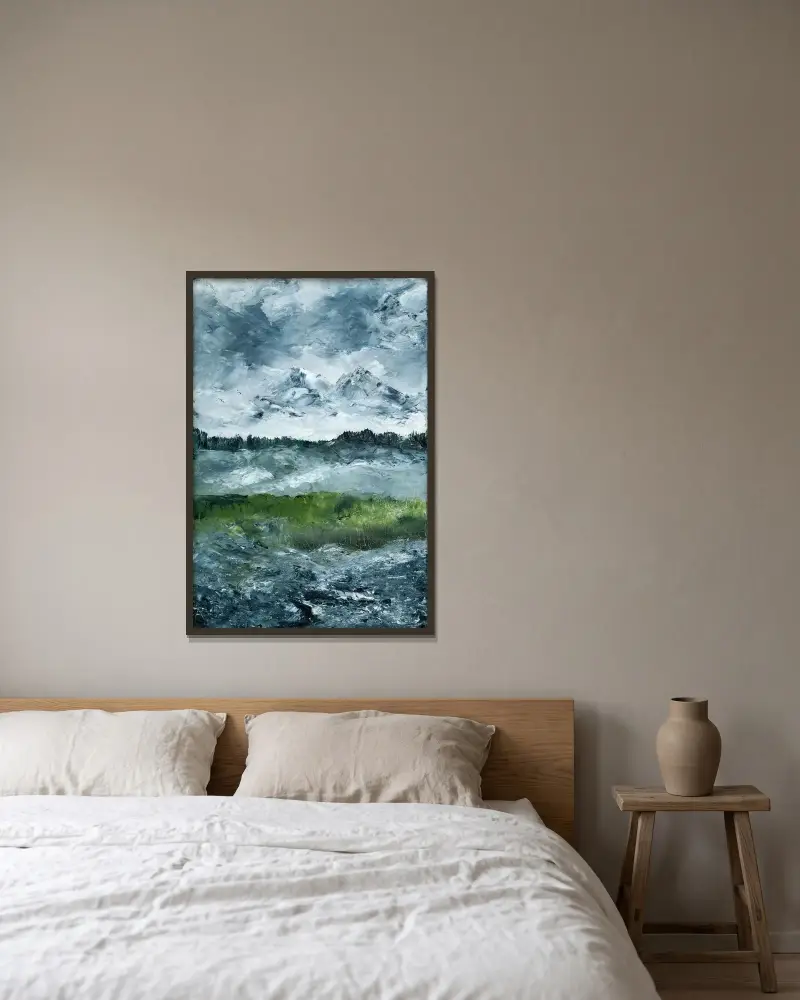 Landscape Study, August Strindberg w ramie na ścianie