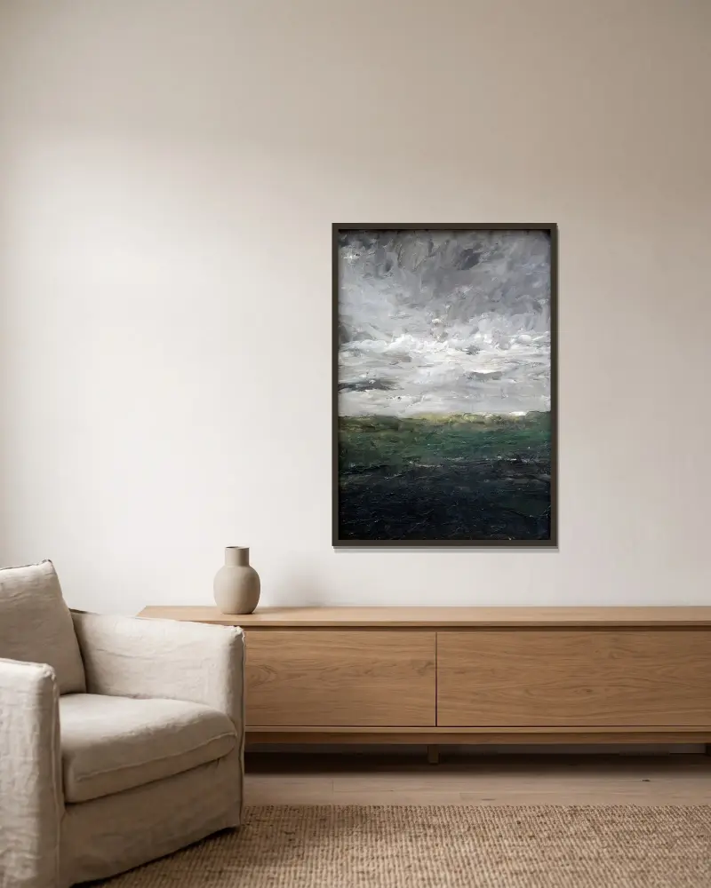 Landscape Study The Heath, August Strindberg w ramie na ścianie