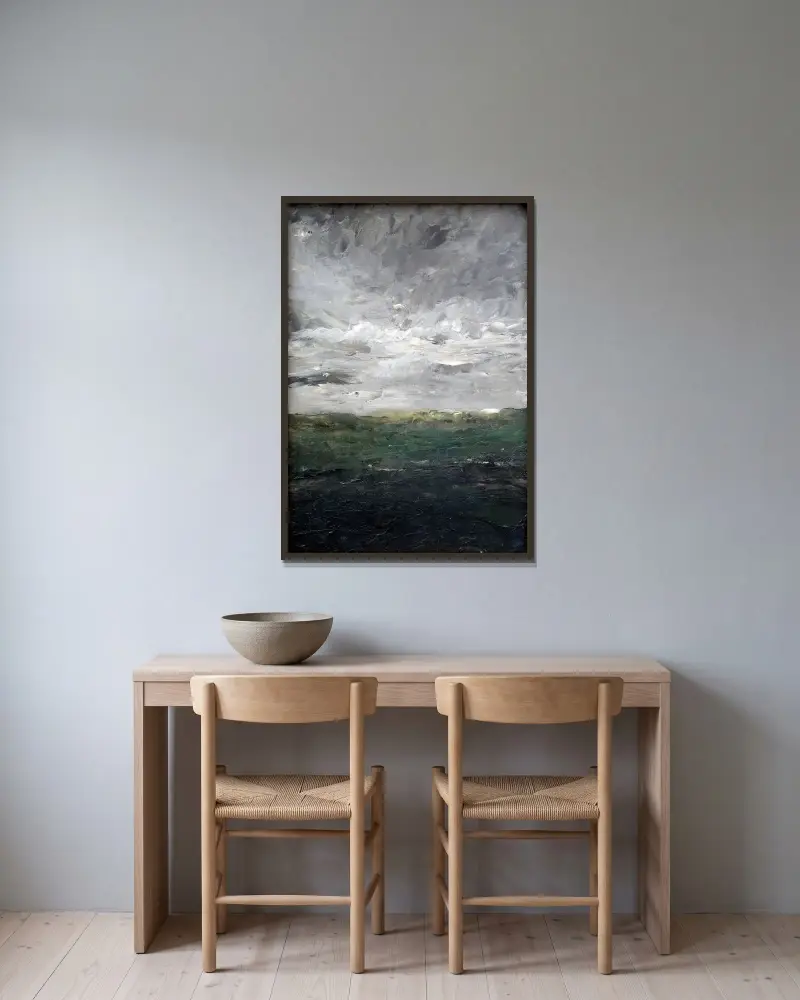 Landscape Study The Heath, August Strindberg w ramie na ścianie