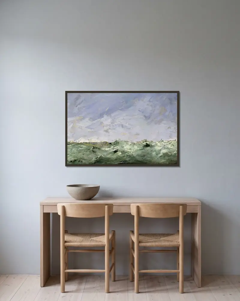 Little Water. Dalarö von August Strindberg gerahmt an einer Wand