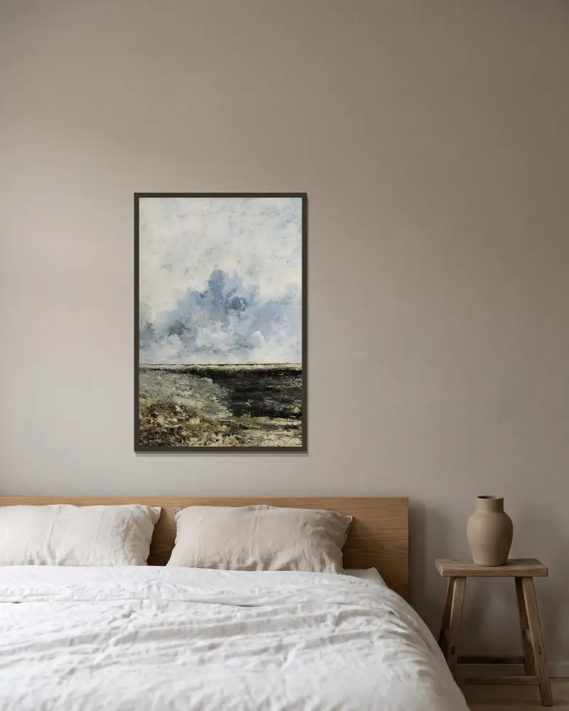Seascape von August Strindberg gerahmt an einer Wand