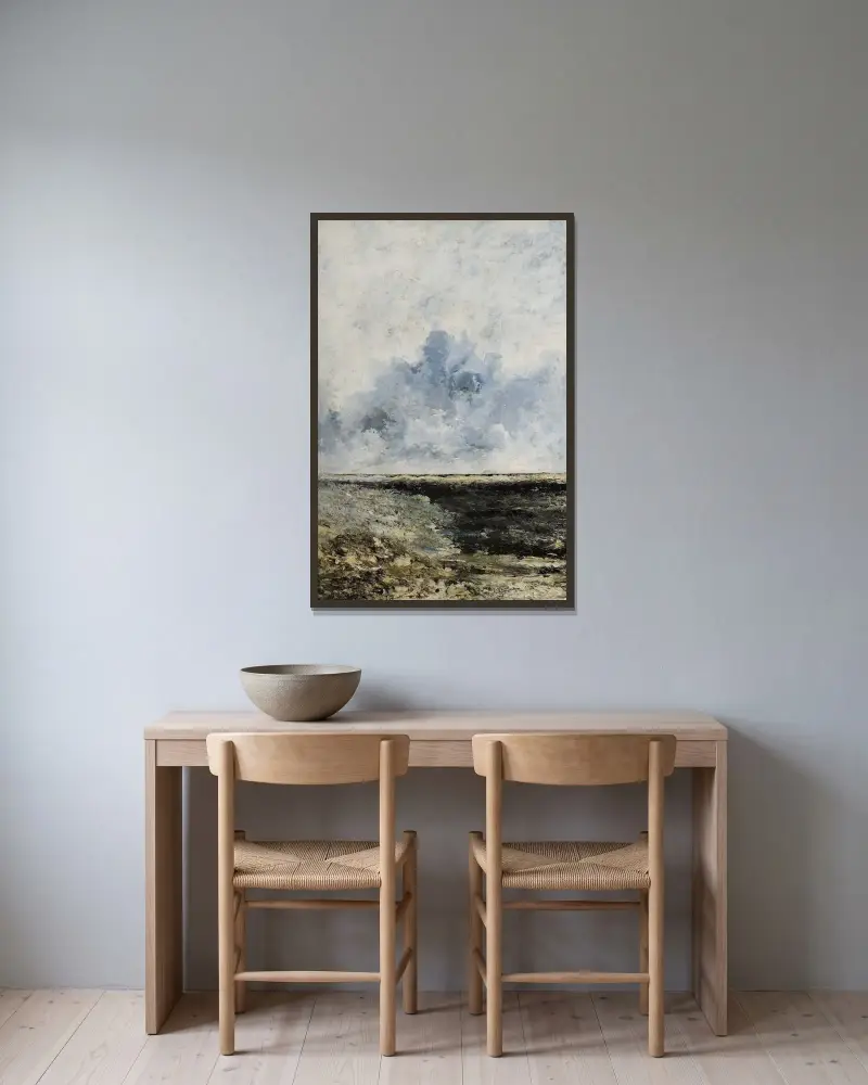 Seascape von August Strindberg gerahmt an einer Wand
