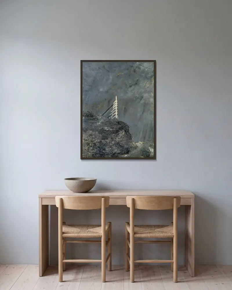 The White Mare II von August Strindberg gerahmt an einer Wand