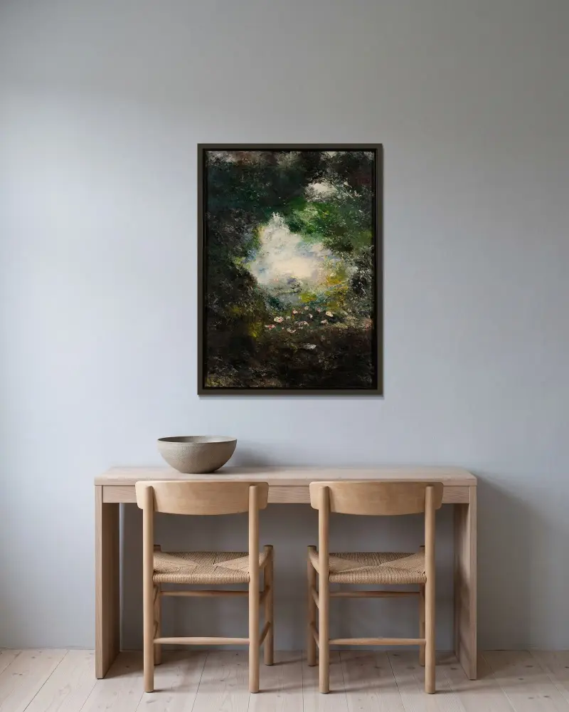 Wonderland von August Strindberg gerahmt an einer Wand
