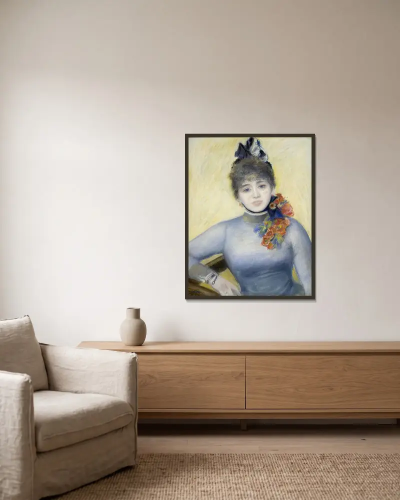 Caroline Rémy von Pierre-Auguste Renoir gerahmt an einer Wand