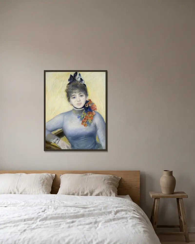 Caroline Rémy von Pierre-Auguste Renoir gerahmt an einer Wand