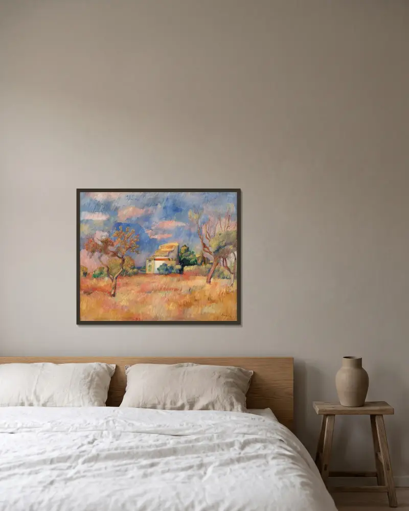 Taubenschlag bei Bellevue von Pierre-Auguste Renoir gerahmt an einer Wand