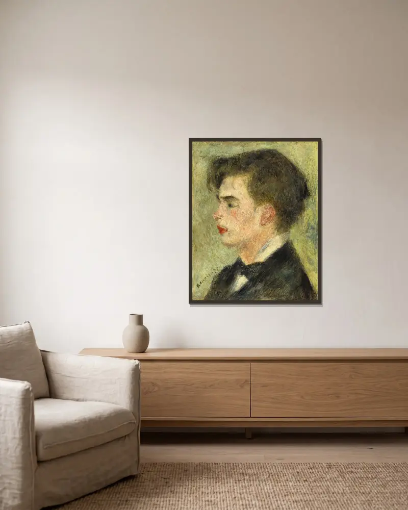 Georges Rivière von Pierre-Auguste Renoir gerahmt an einer Wand