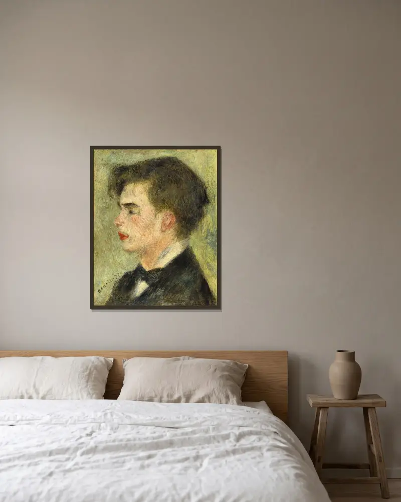 Georges Rivière von Pierre-Auguste Renoir gerahmt an einer Wand
