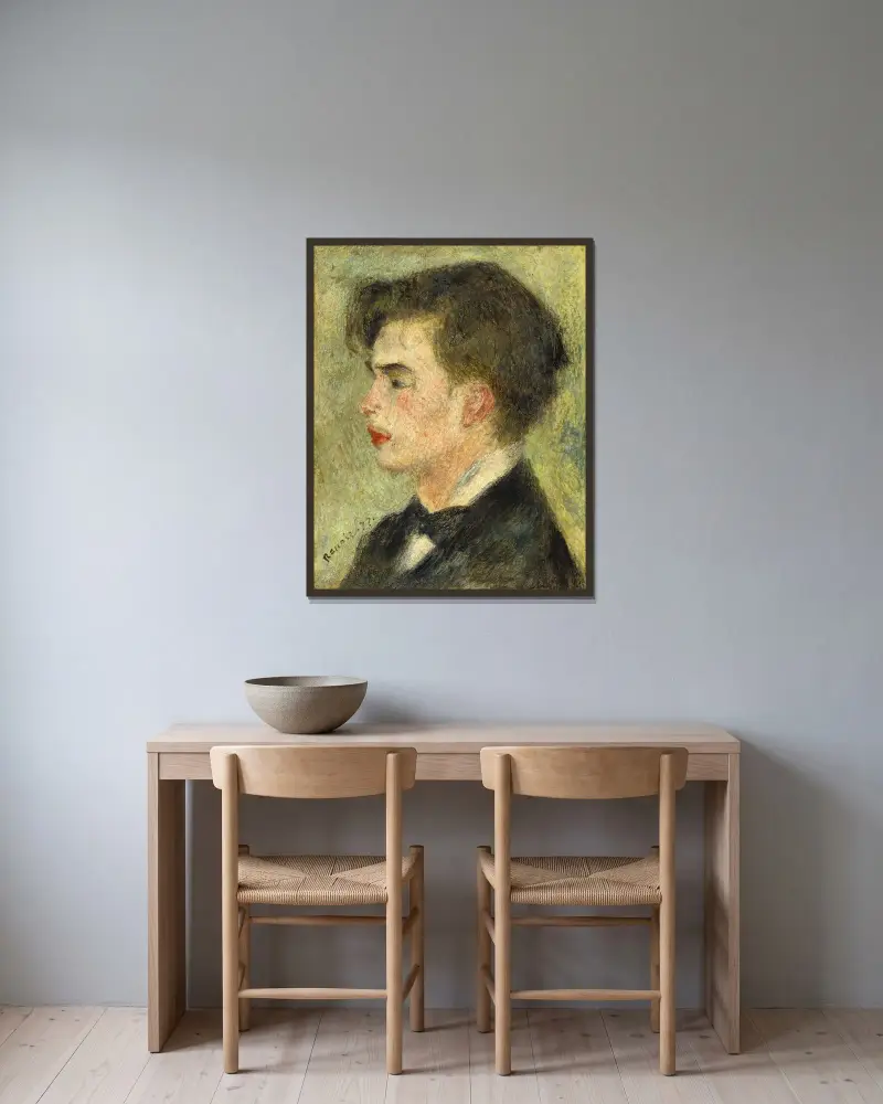 Georges Rivière von Pierre-Auguste Renoir gerahmt an einer Wand