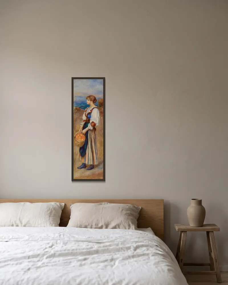 Dziewczyna z koszem pomarańczy, Pierre-Auguste Renoir w ramie na ścianie