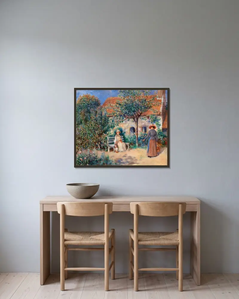 W Bretanii, Pierre-Auguste Renoir w ramie na ścianie