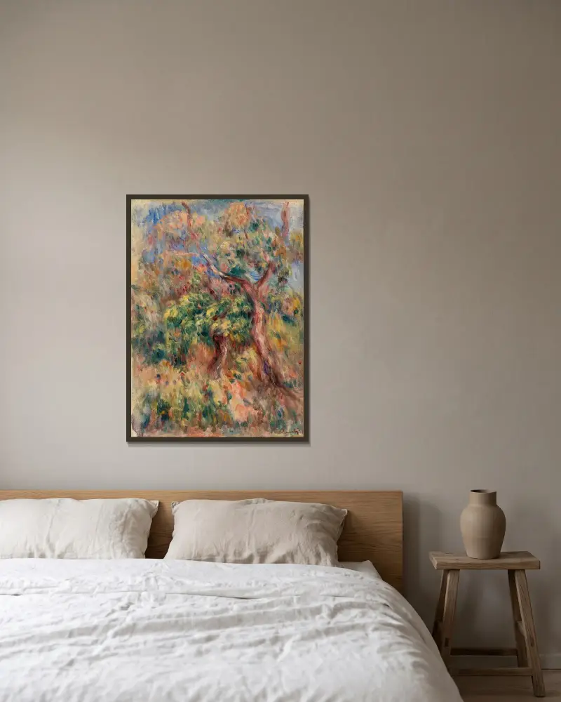 Landschaft, 1916 – Nr. 2 von Pierre-Auguste Renoir gerahmt an einer Wand