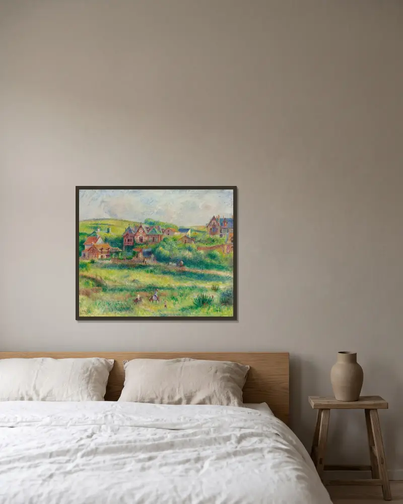 Le Châlet De Blanche Pierson À Pourville av Pierre-Auguste Renoir inramad på en vägg