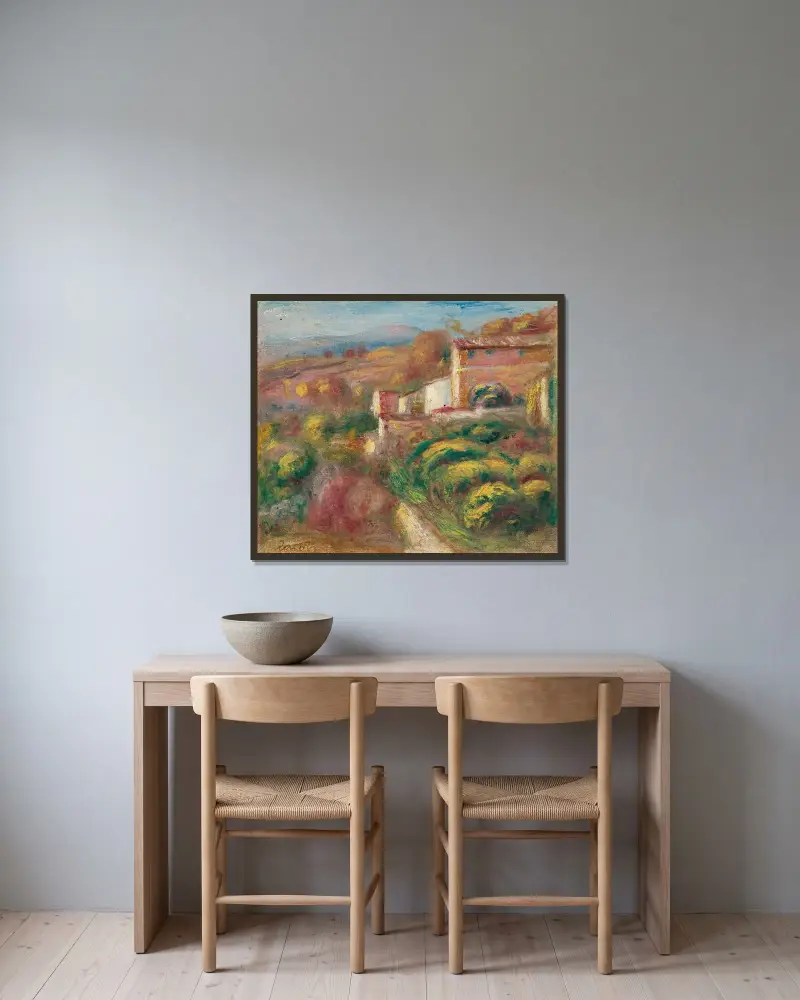 Maison De La Poste av Pierre-Auguste Renoir inramad på en vägg