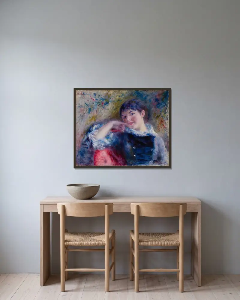 Snílka, Pierre-Auguste Renoir v rámu na stěně