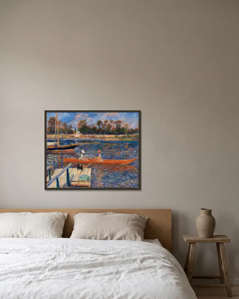 Sekwana pod Argenteuil, Pierre-Auguste Renoir w ramie na ścianie