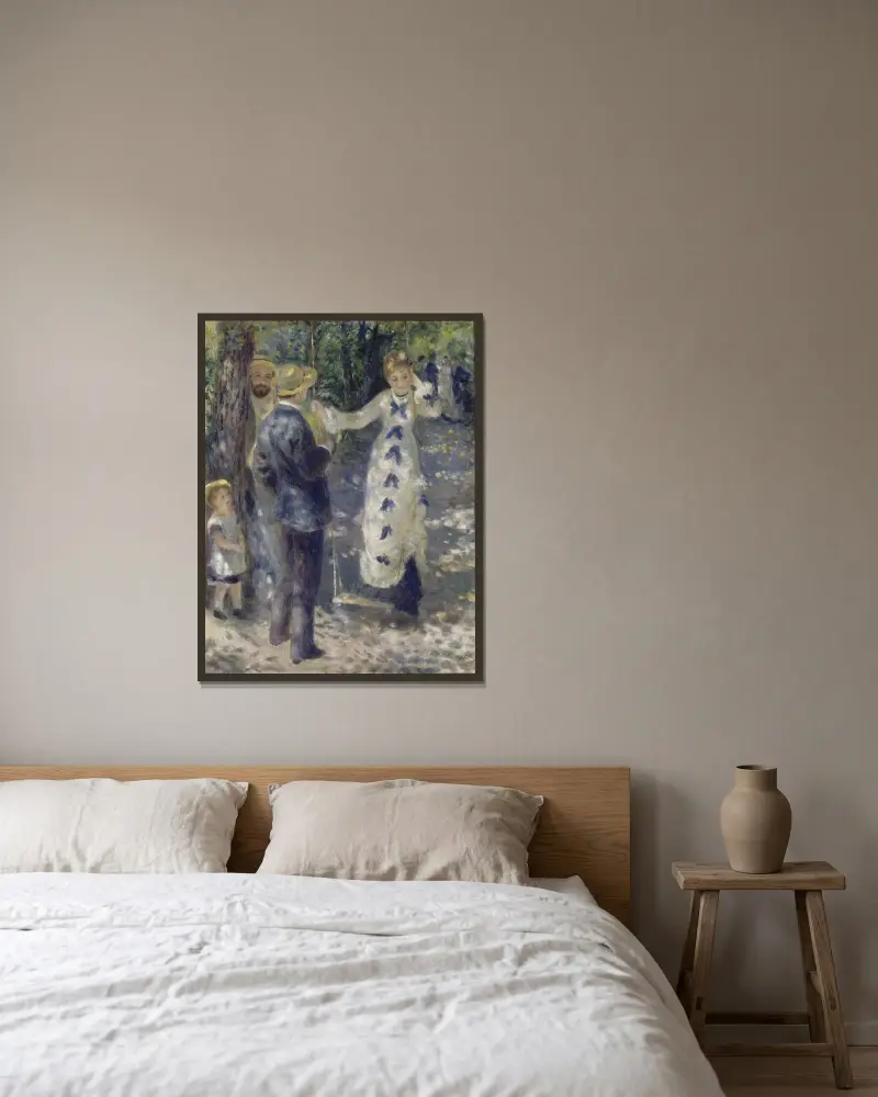 Huśtawka, Pierre-Auguste Renoir w ramie na ścianie