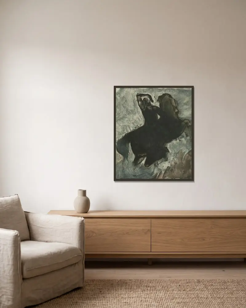 Centaur von Auguste Rodin gerahmt an einer Wand