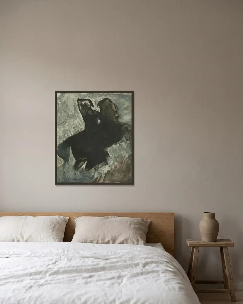 Centaur von Auguste Rodin gerahmt an einer Wand