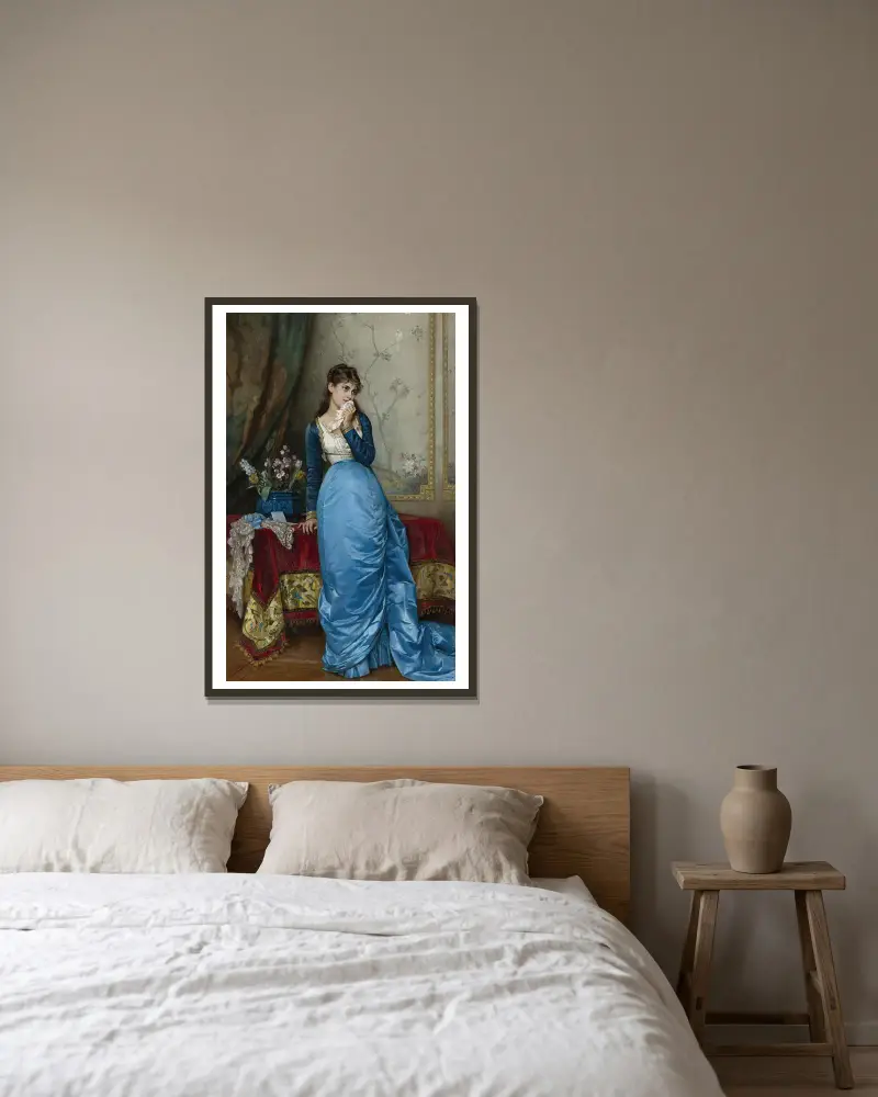Der Brief von Auguste Toulmouche gerahmt an einer Wand