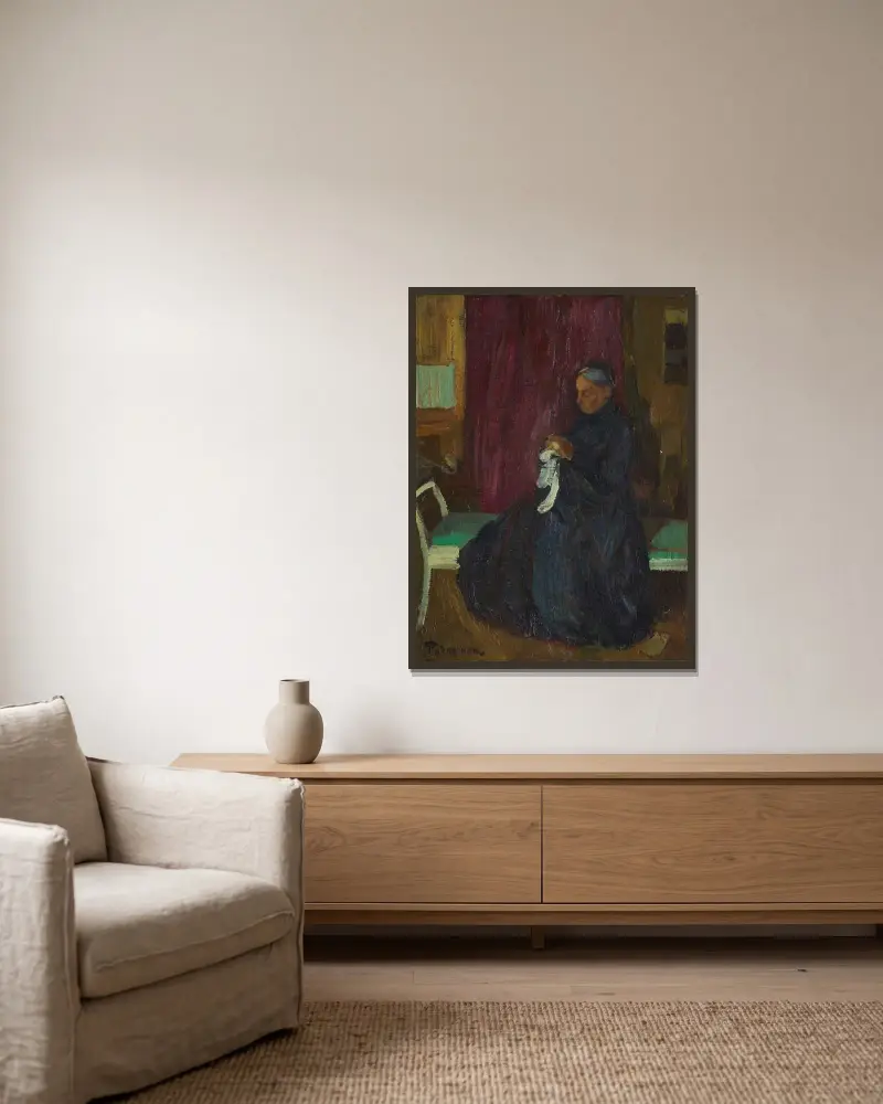 Older Woman, Axel Törneman v rámu na stěně