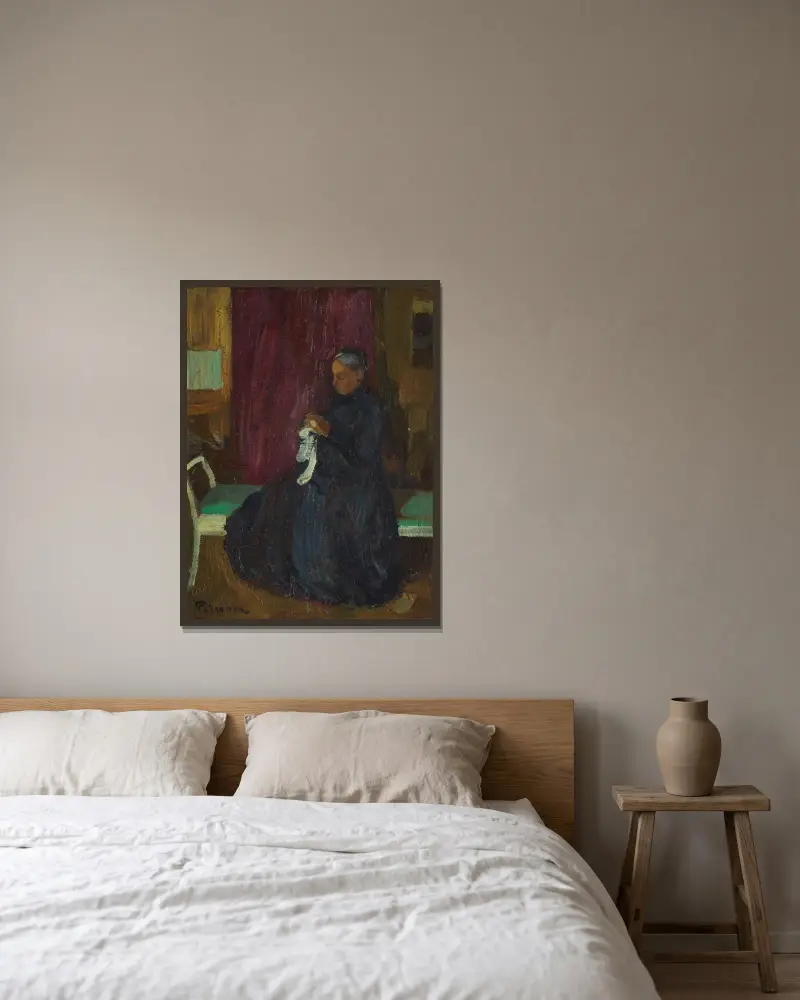 Older Woman, Axel Törneman v rámu na stěně
