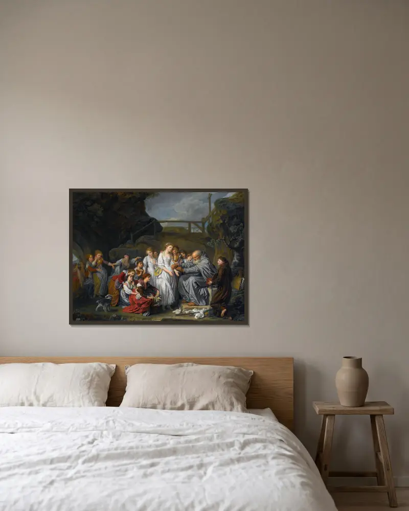 Eremita, Jean-Baptiste Greuze w ramie na ścianie