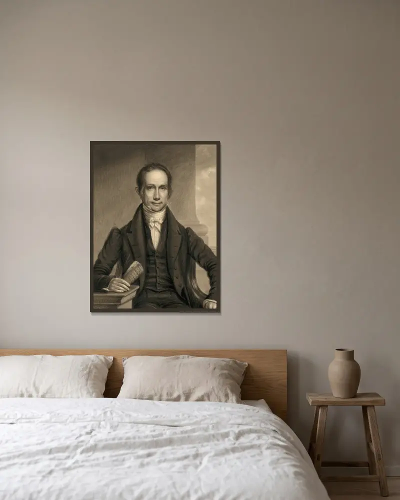 Henry Clay, James Barton Longacre w ramie na ścianie