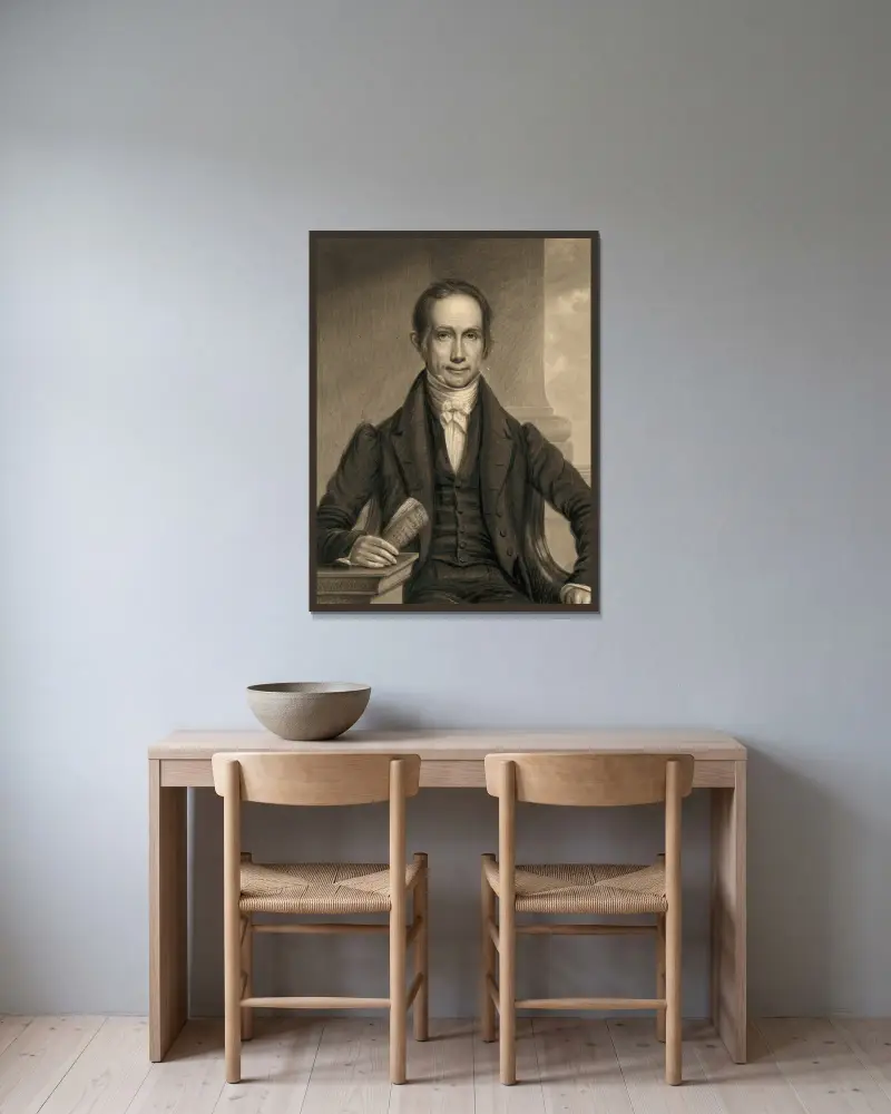 Henry Clay, James Barton Longacre w ramie na ścianie